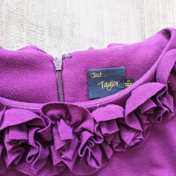 Just Taylor Purple Dress 14 - Picture 4 of 4